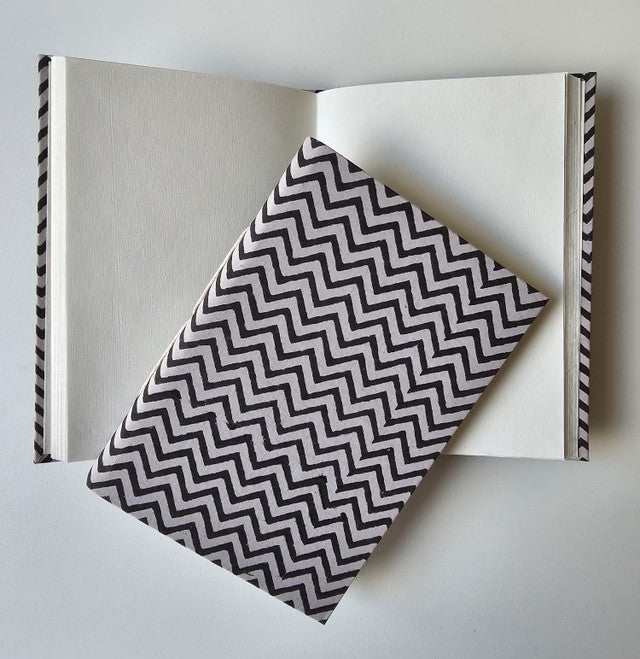 Cotton Paper Notebook - Zigzag Notebook