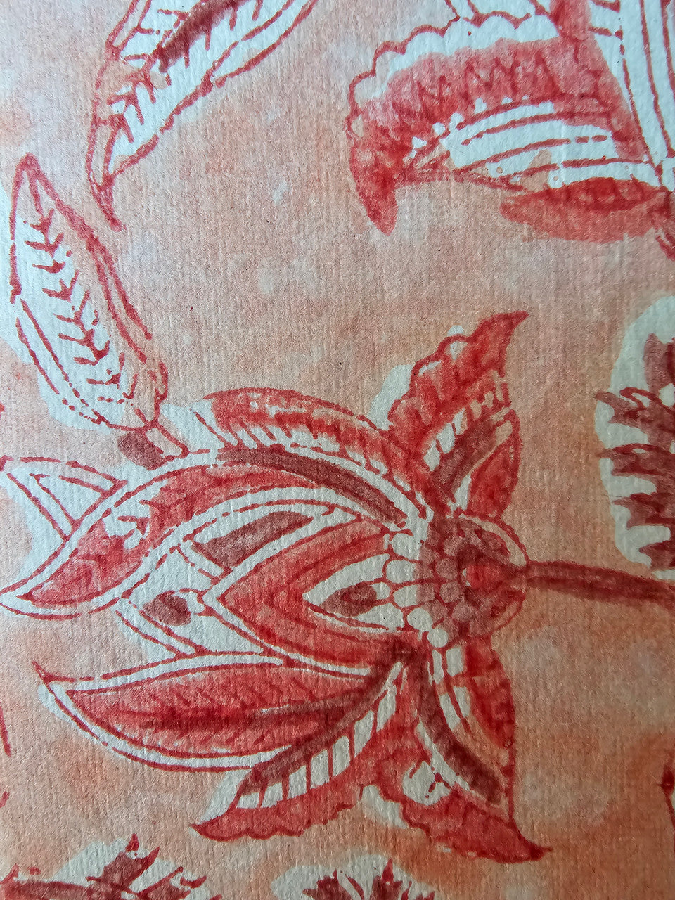 Cotton Paper Notebook - Rustic Petal Symphony