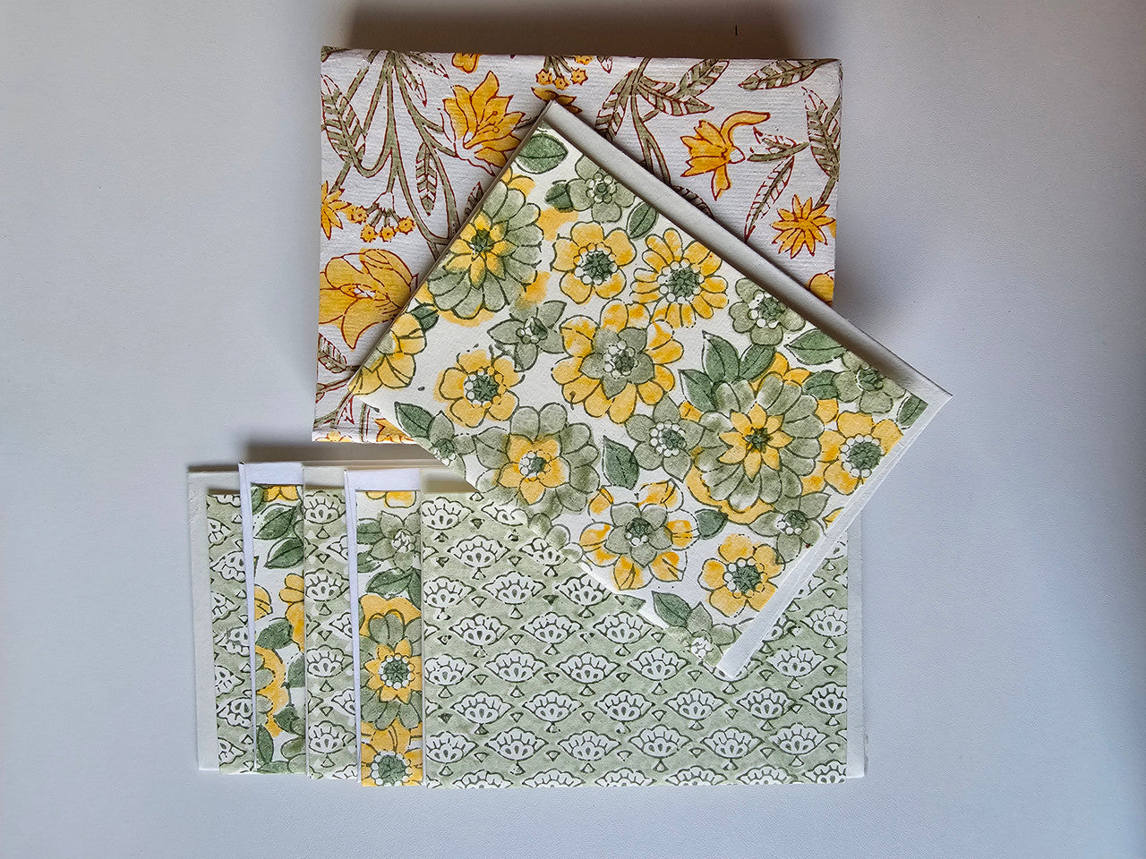 Notecard-Envelope Set- Golden Bloom Meadow