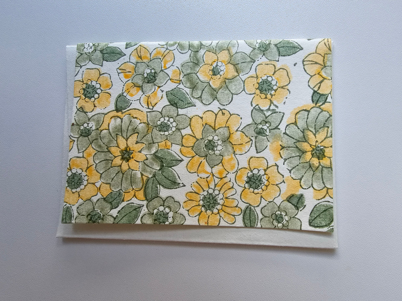 Notecard-Envelope Set- Golden Bloom Meadow
