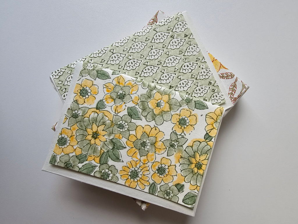 Notecard-Envelope Set- Golden Bloom Meadow