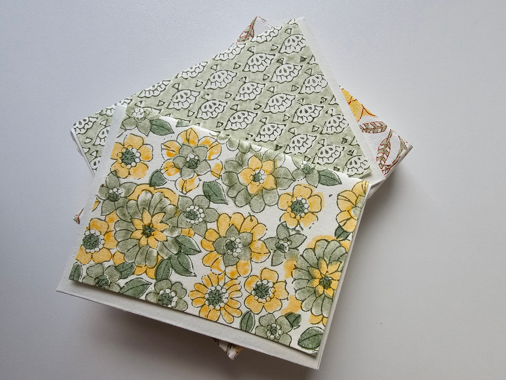 Notecard-Envelope Set- Golden Bloom Meadow