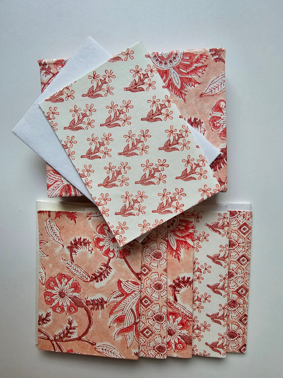Notecard-Envelope Set- Crimson Bloom Symphony