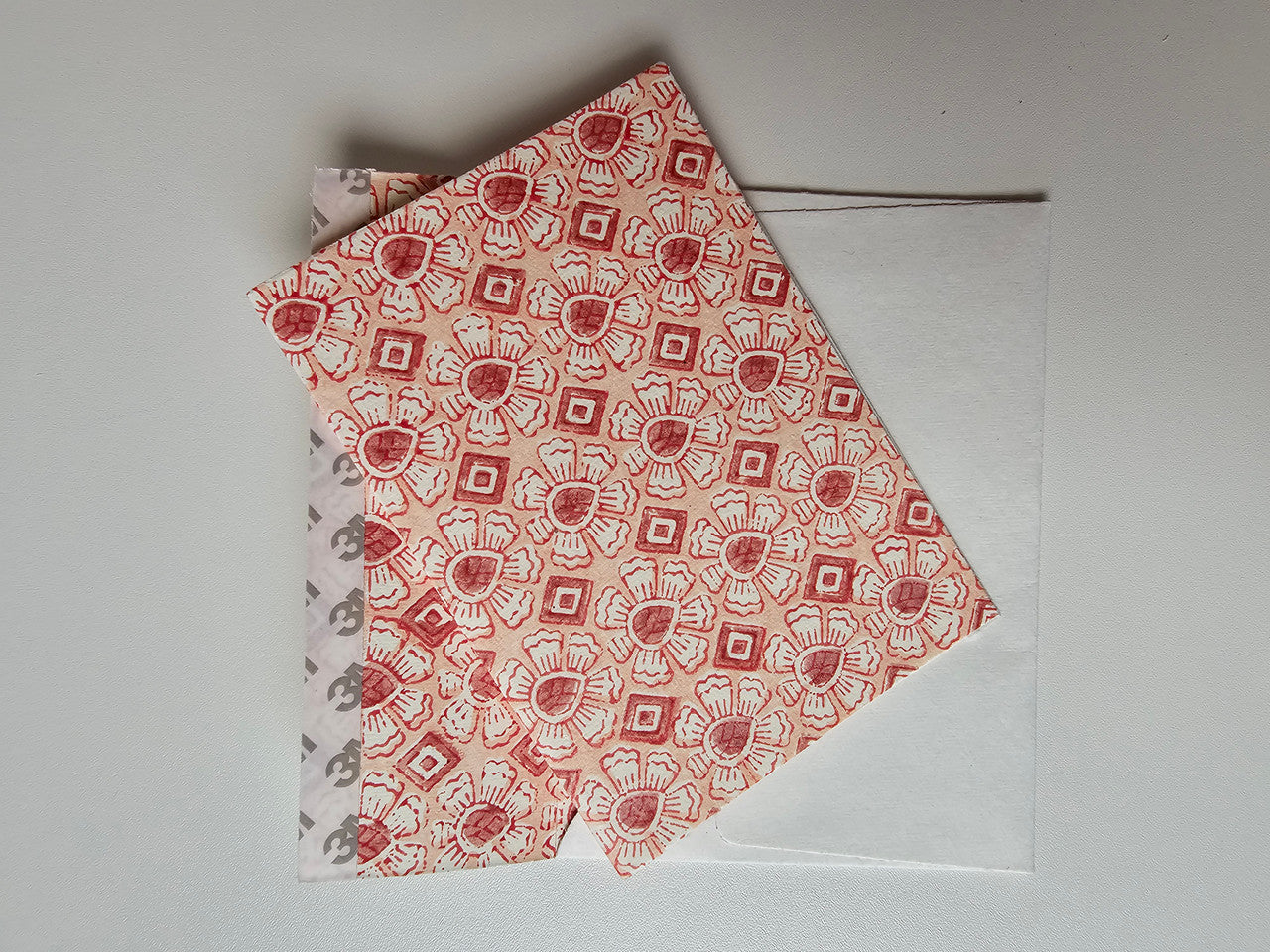 Notecard-Envelope Set- Crimson Bloom Symphony