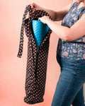 Handblock Printed Yoga mat Bag - Twilight Lotus Messenger
