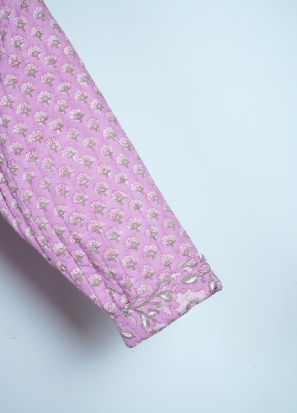 Reversible Quilted Robe – Lavender Whisper