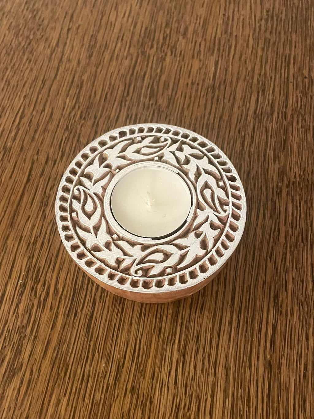 Handcrafted Mango Wood Tea-Light Holders