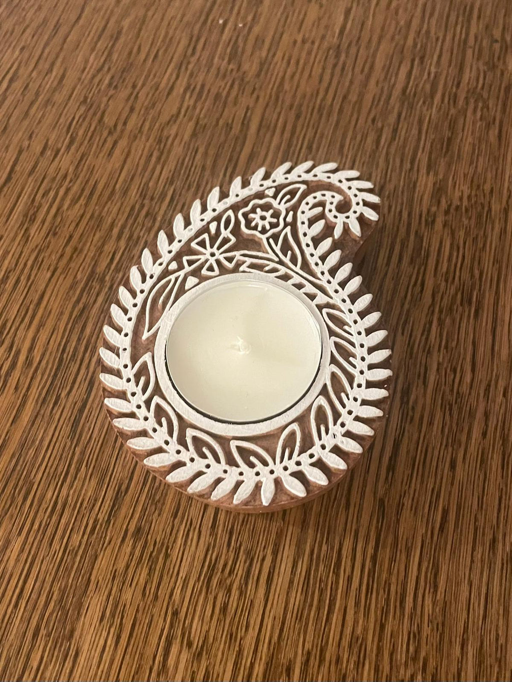 Handcrafted Mango Wood Tea-Light Holders