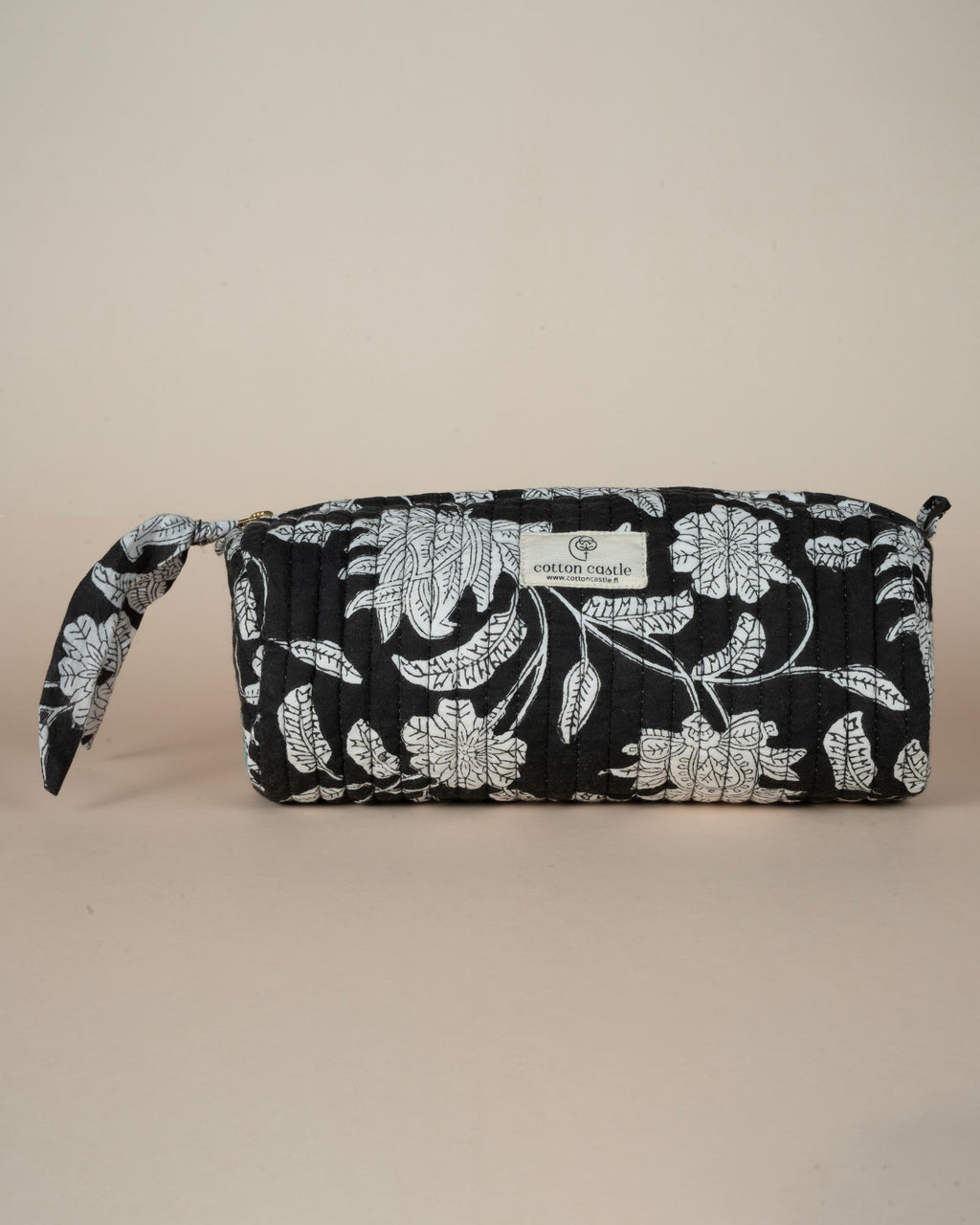 Stationary Pouch_Floral Black