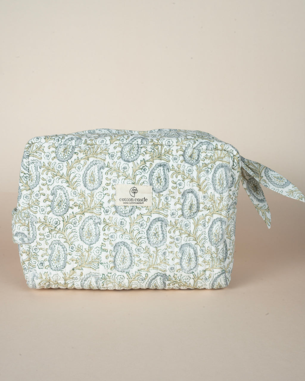 Lunar Paisley _ Hand block Printed Utility Bag