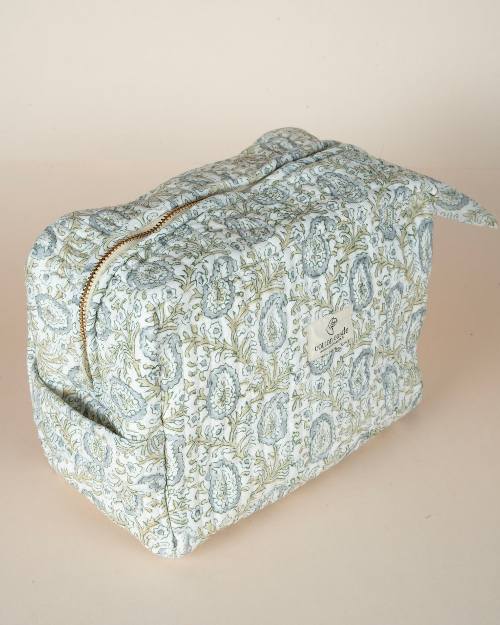 Lunar Paisley _ Hand block Printed Utility Bag