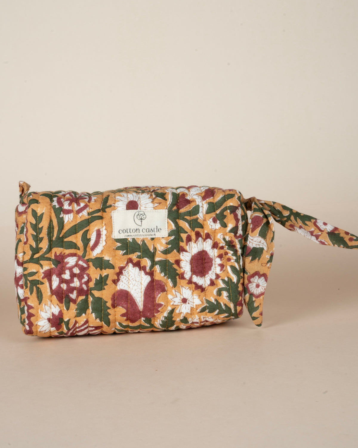 Mustard Meadows _ Handblock Printed Utility Pouches