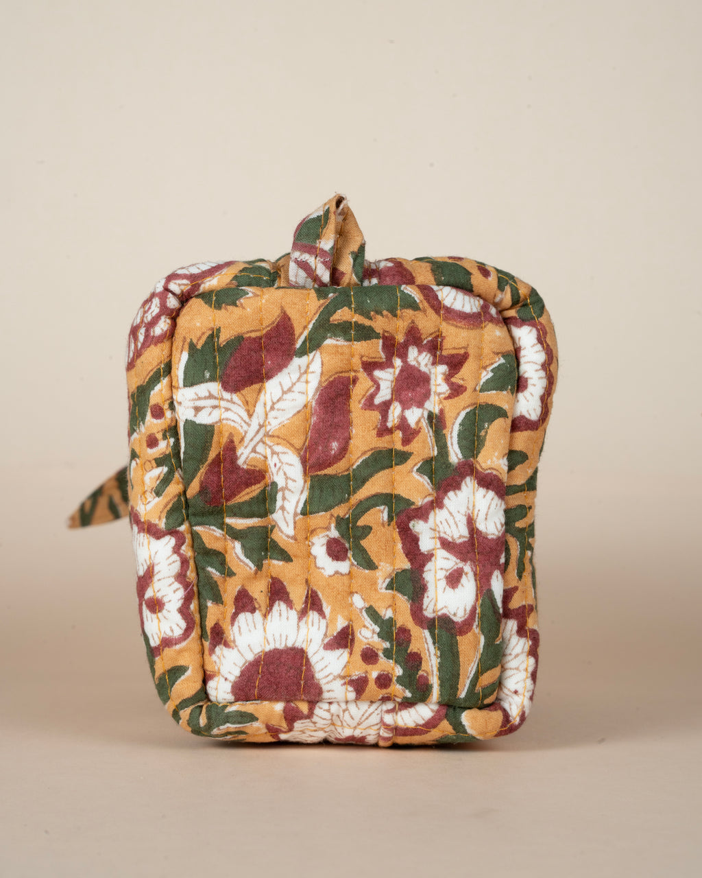 Mustard Meadows _ Handblock Printed Utility Pouches