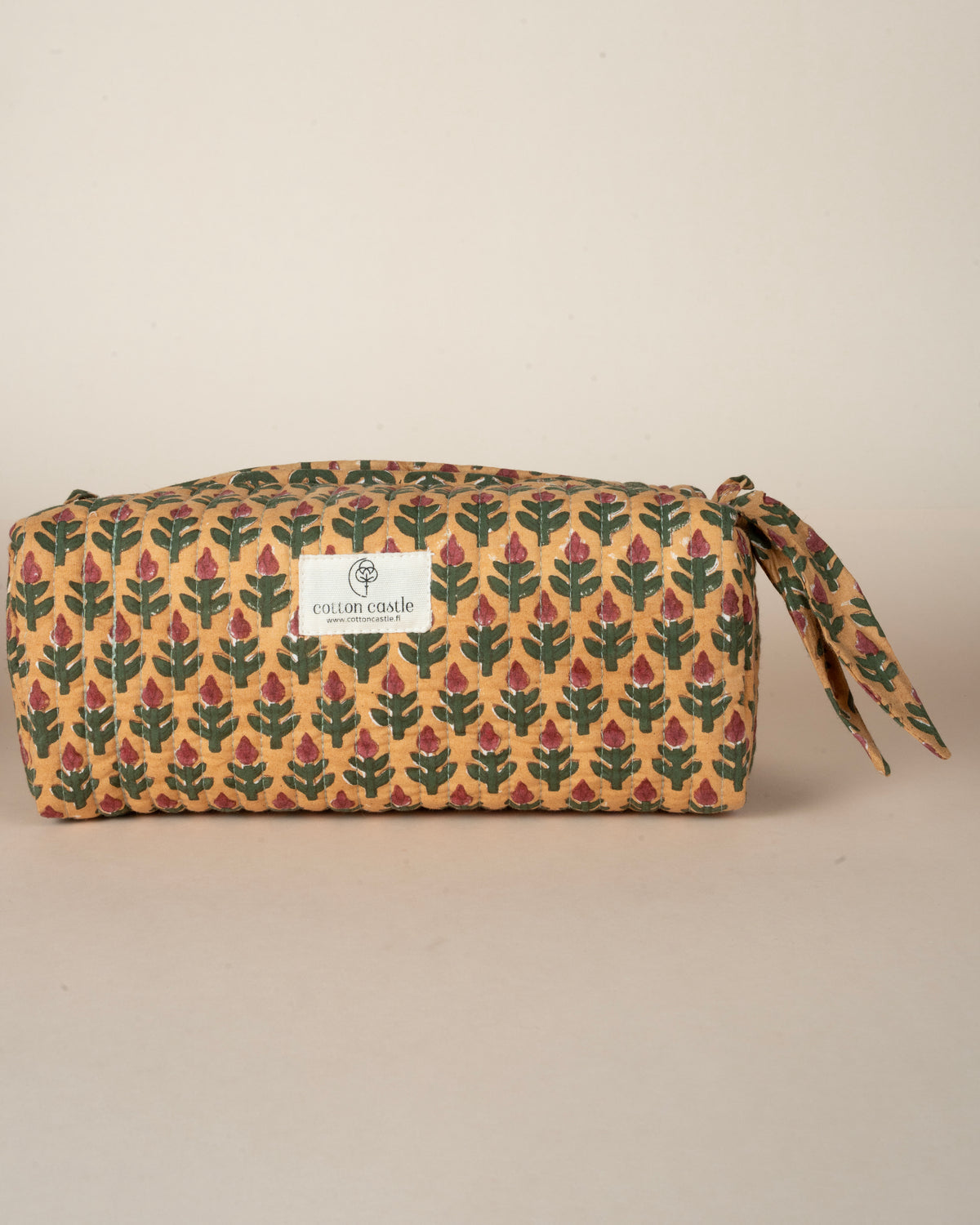 Mustard Meadows _ Handblock Printed Utility Pouches
