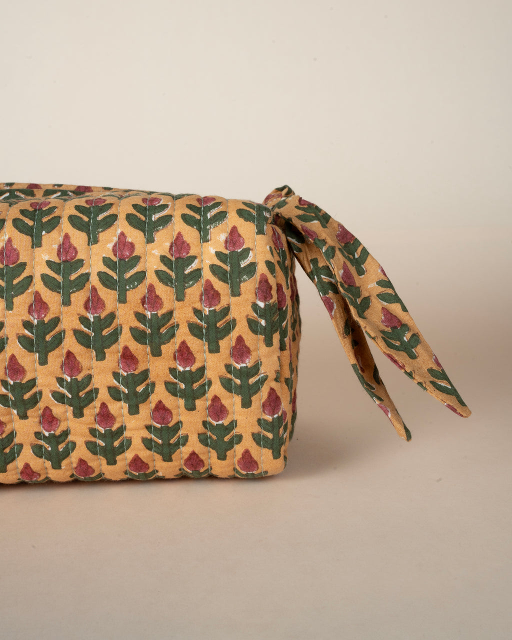 Mustard Meadows _ Handblock Printed Utility Pouches