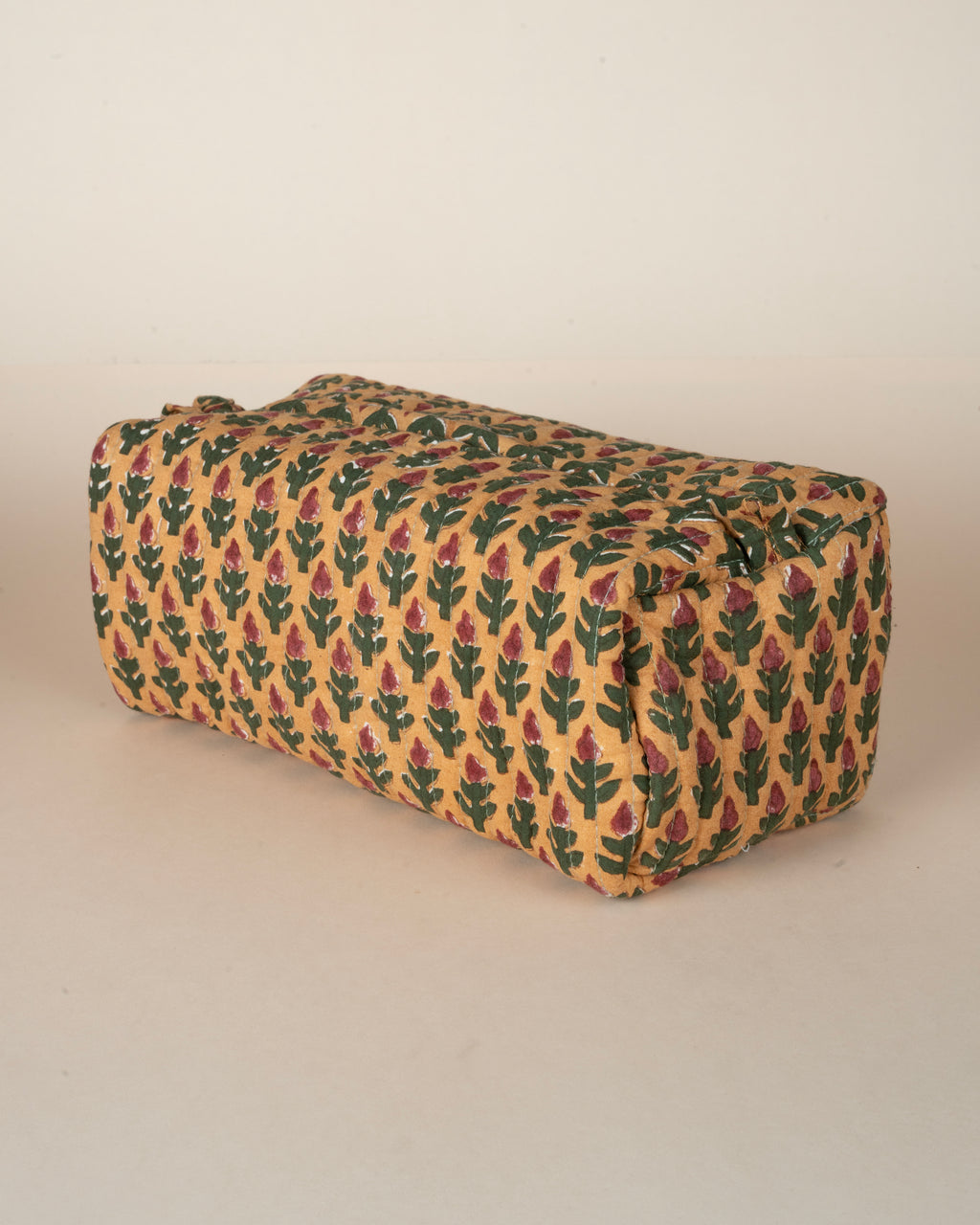 Mustard Meadows _ Handblock Printed Utility Pouches