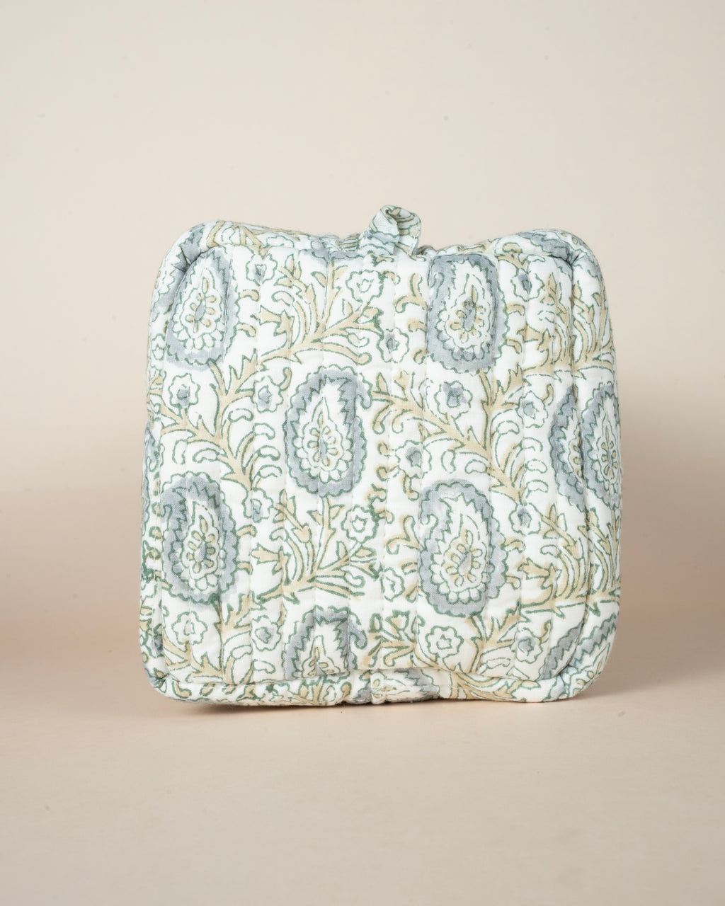 Lunar Paisley Motifs_Handblock Printed Utility Pouches