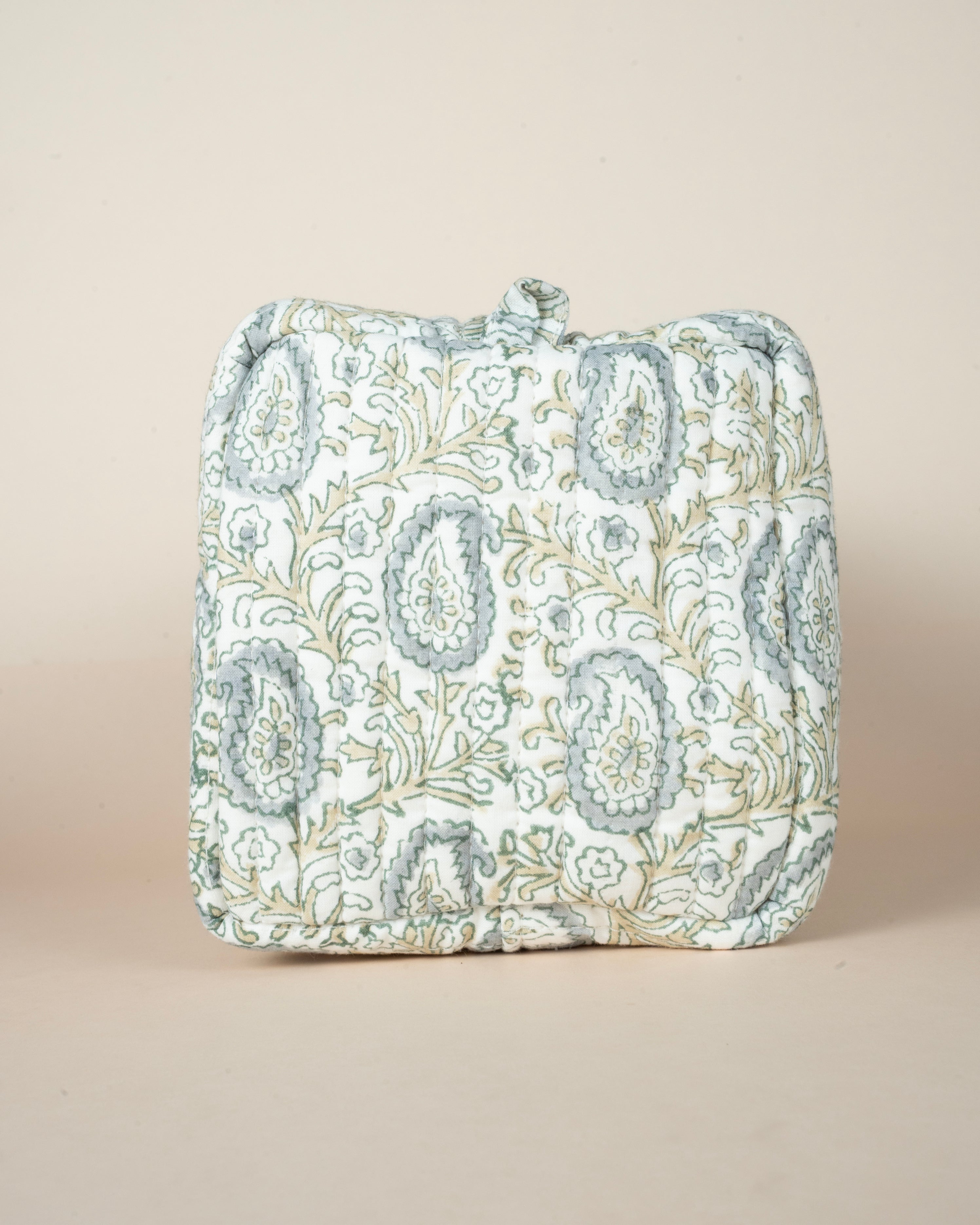 Lunar Paisley Motifs_Handblock Printed Utility Pouches