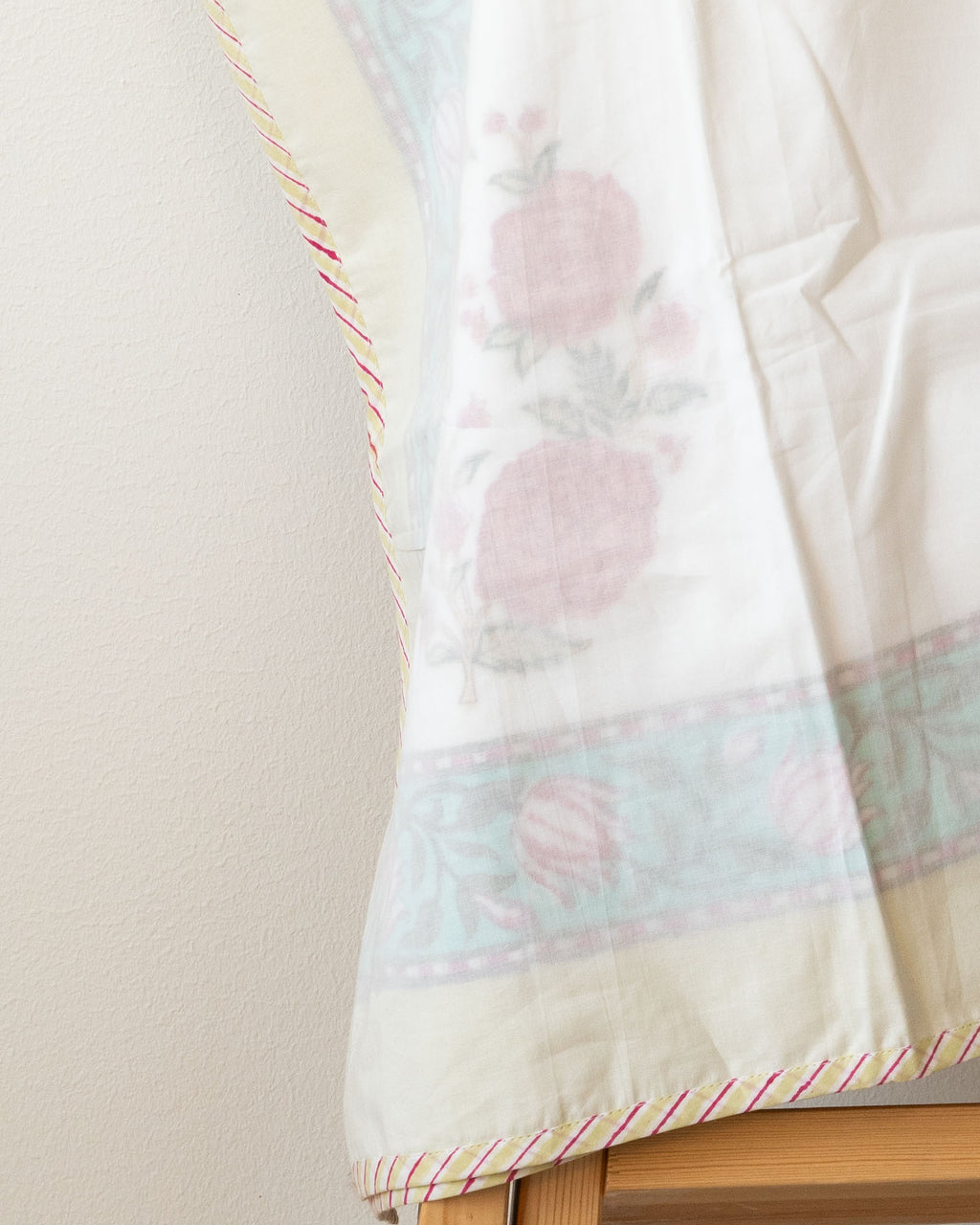 Romantic Garden - Hand-block printed Muslin Blanket