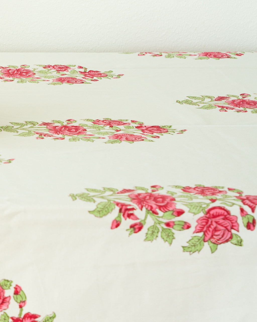 Ruby Rose Tapestry - Pure Cotton  Hand block Printed Table cloth