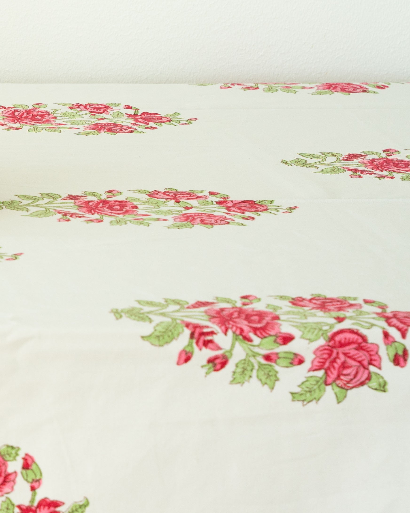 Ruby Rose Tapestry - Pure Cotton  Hand block Printed Table cloth