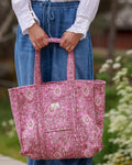 Reversible Tote bag- Mustard Meadows