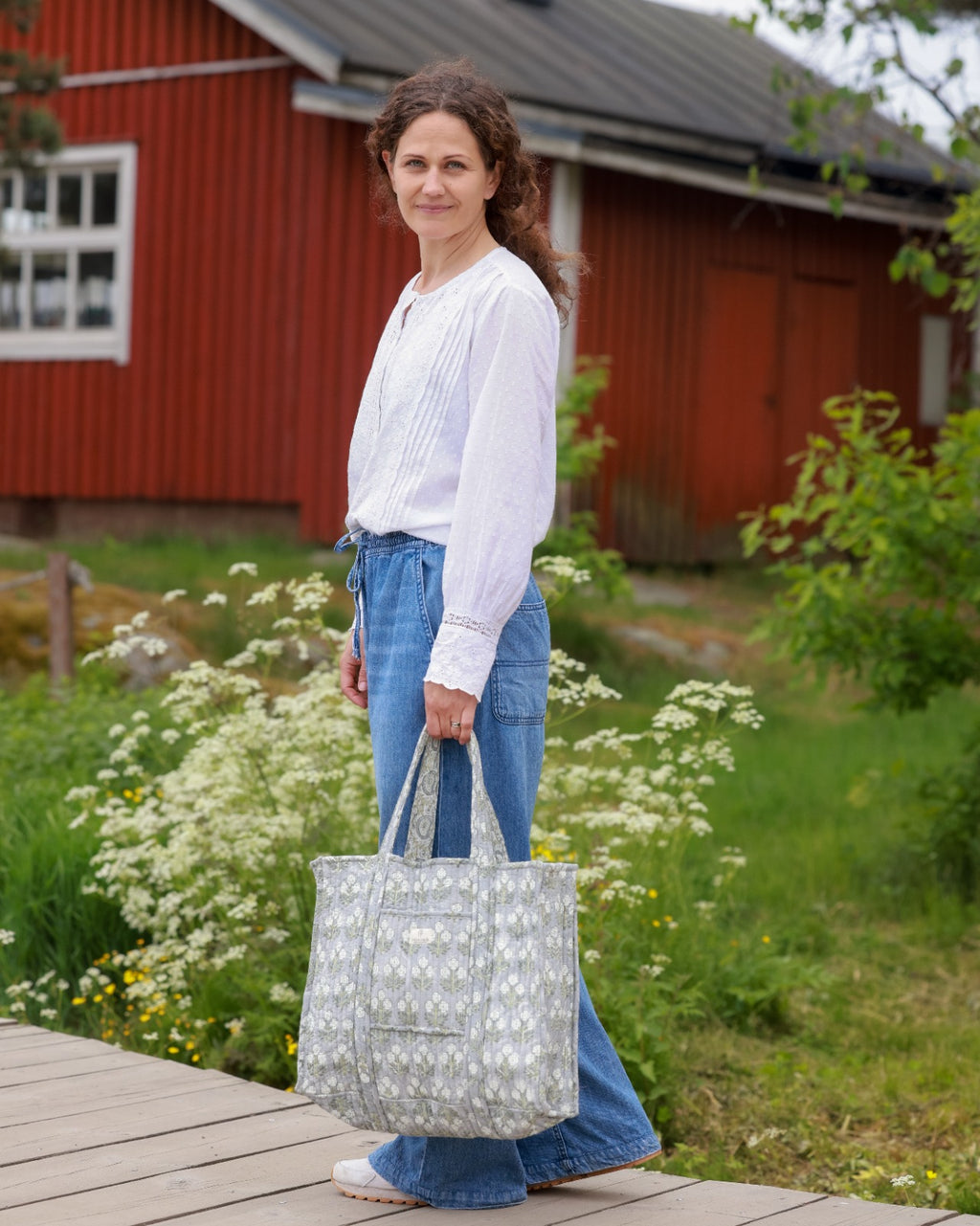 Reversible Tote bag- Lunar Paisley Motifs