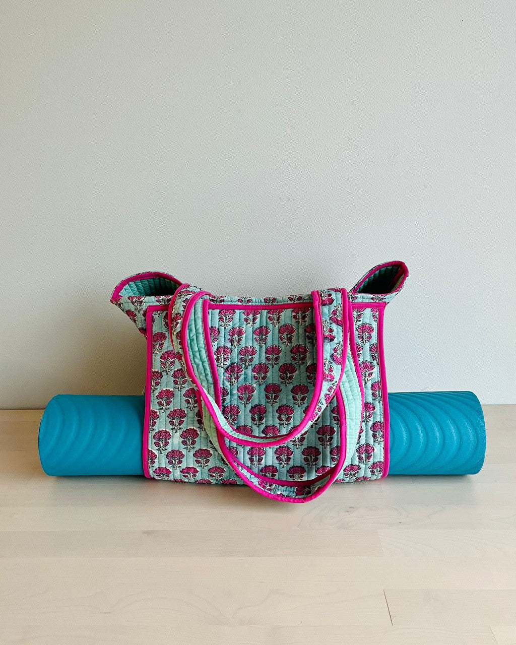 Yoga Mat Tote Bag - Lush Garden