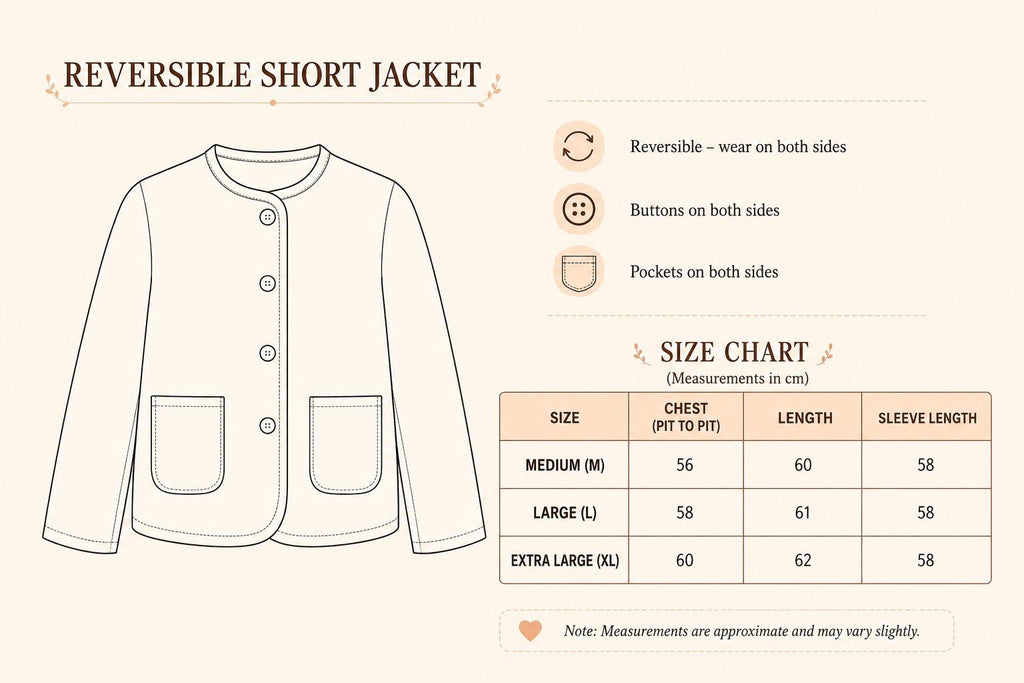 Reversible Quilted Jacket - Blue Blossom & Pistachio Motifs