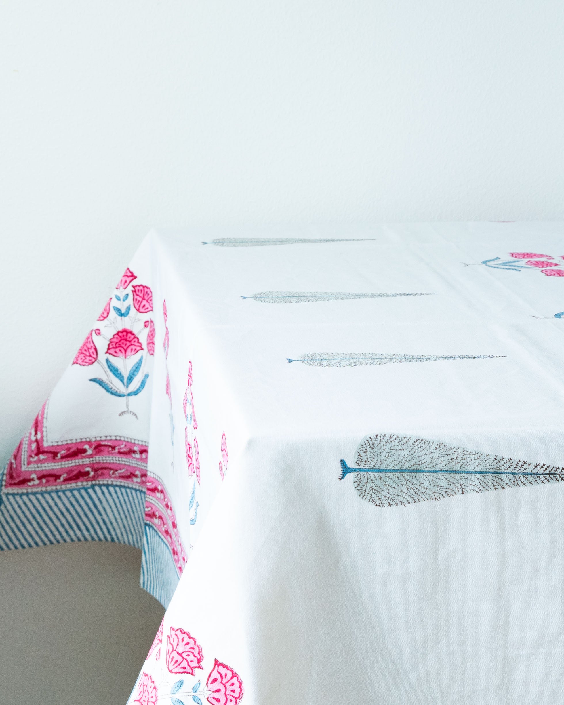 Wine Cottage - Pure Cotton Hand block Printed Table cloth