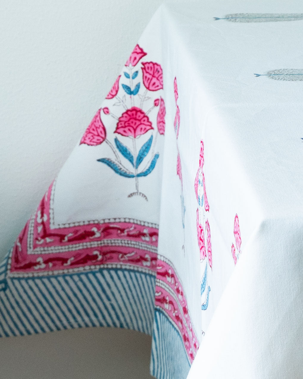 Wine Cottage - Pure Cotton Hand block Printed Table cloth