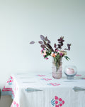 Wine Cottage - Pure Cotton Hand block Printed Table cloth