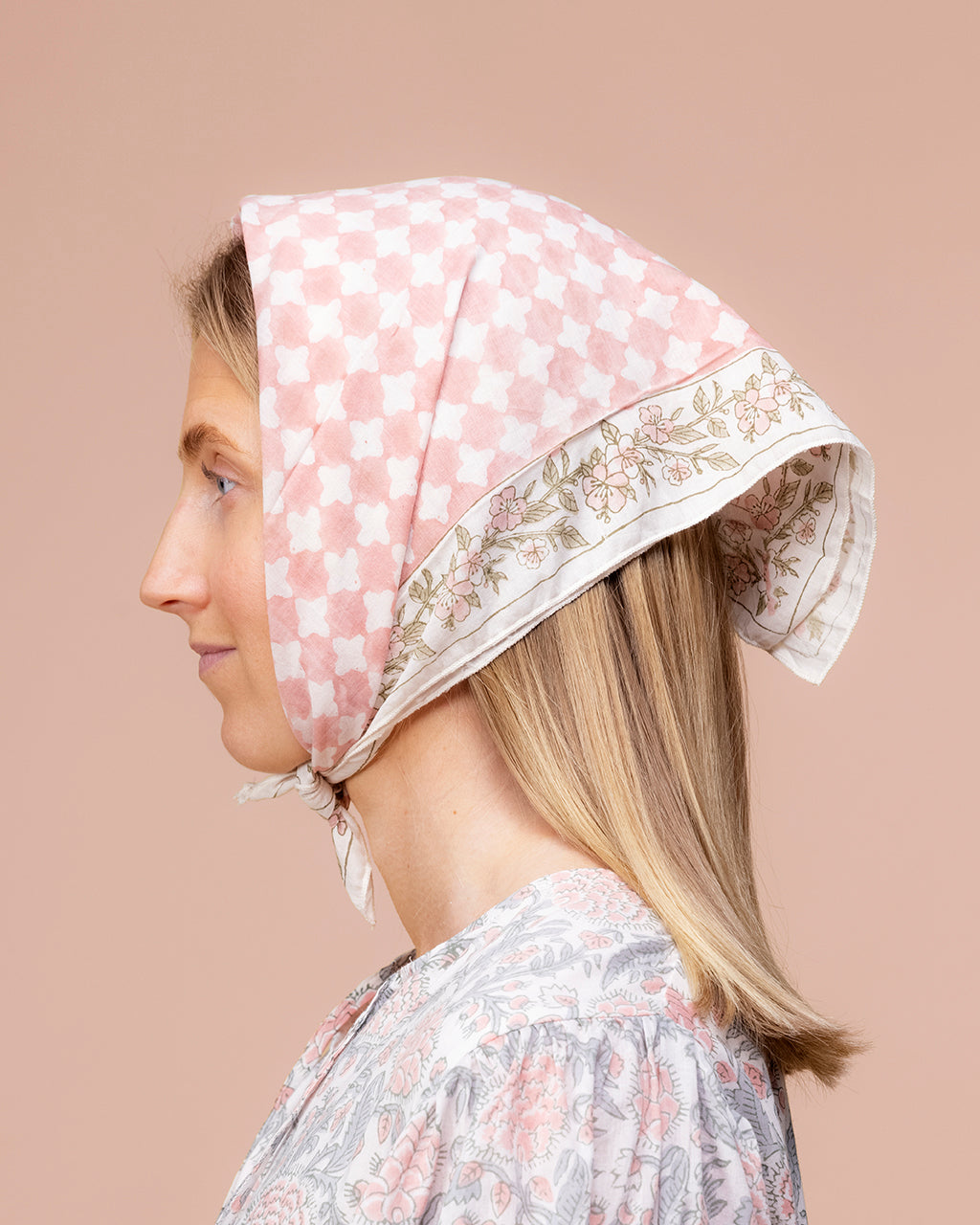 Blossom Check Bandana