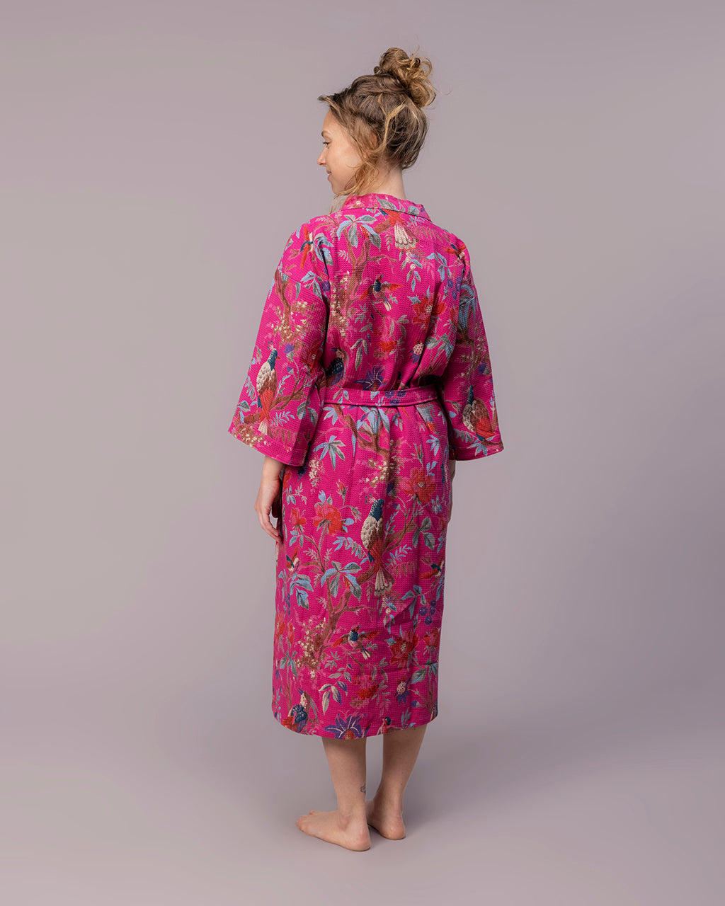 Peacock Grove – Cotton Waffle Bath & Sauna Robe