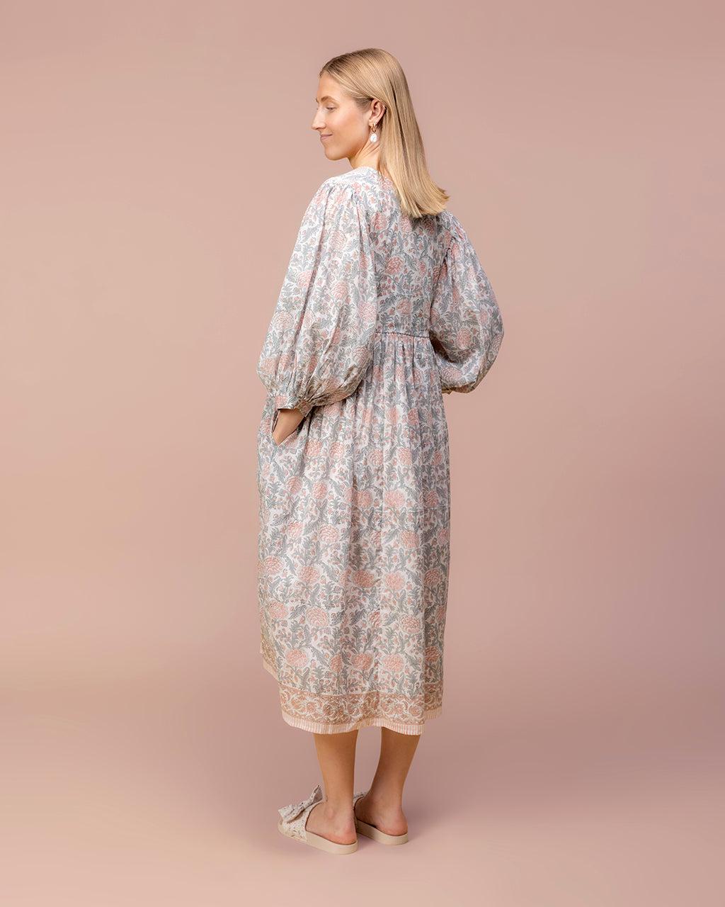 Blushfield – Handblock Printed Muslin Cotton Dress