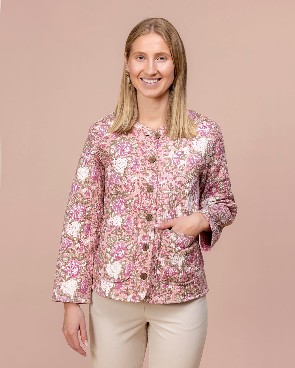 Blush Bloom Reversible Jacket