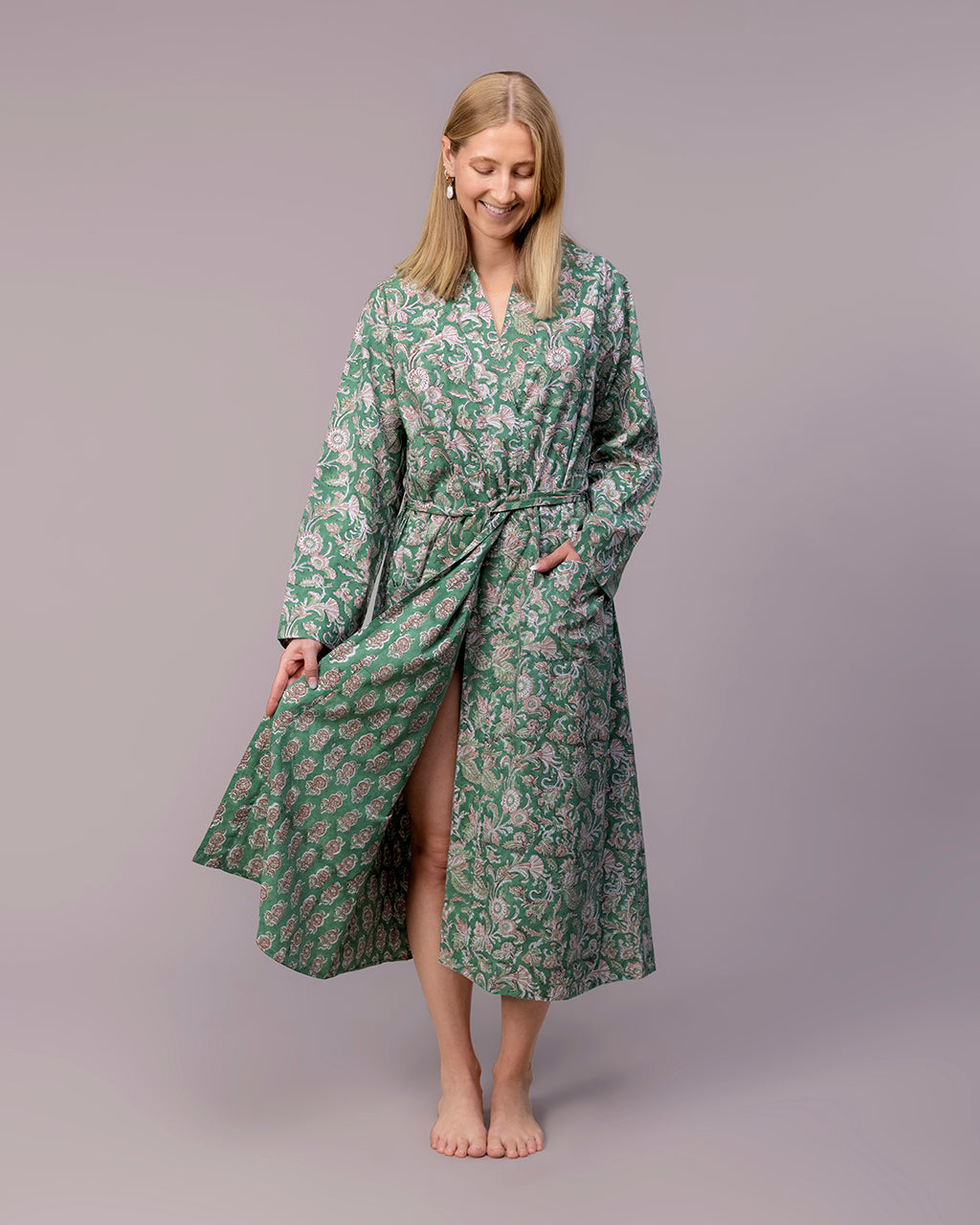 Garden Tapestry Reversible Cotton Kimono