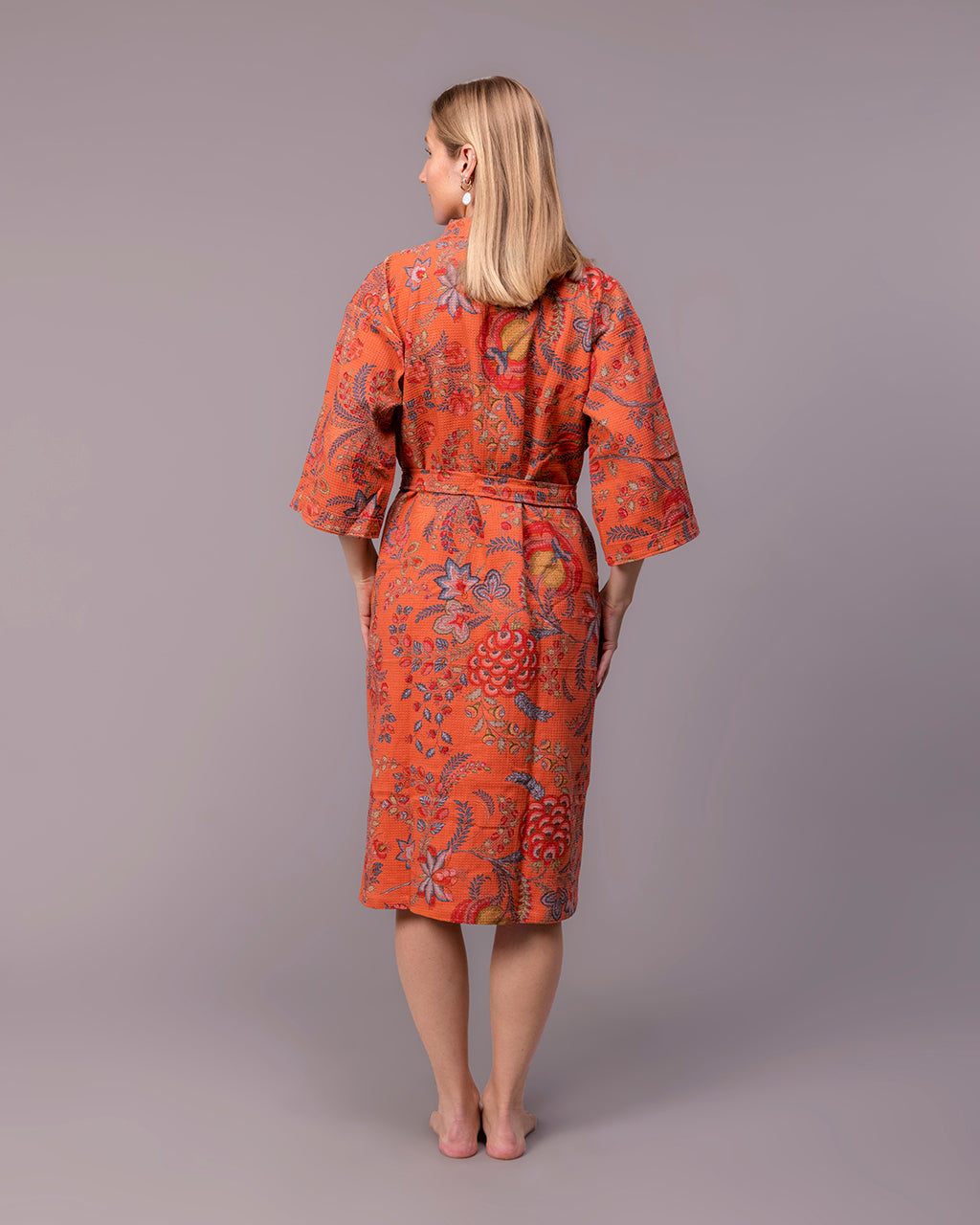 Crimson Clay – Cotton Waffle Bath & Sauna Robe