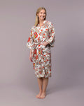 Ivory Bloom – Cotton Waffle Bath & Sauna Robe