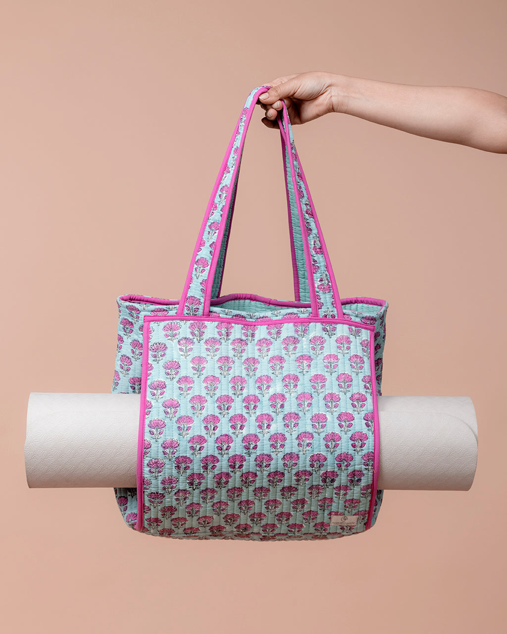 Yoga Mat Tote Bag - Lush Garden